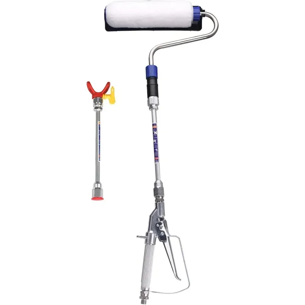 ฟีดภายใน Airless Paint Spray Roller Sprayer Gun สิ่งที่แนบมาชุดอุปกรณ์เสริมแรงดันสูง Wand Power Roller 10 นิ้ว Extension