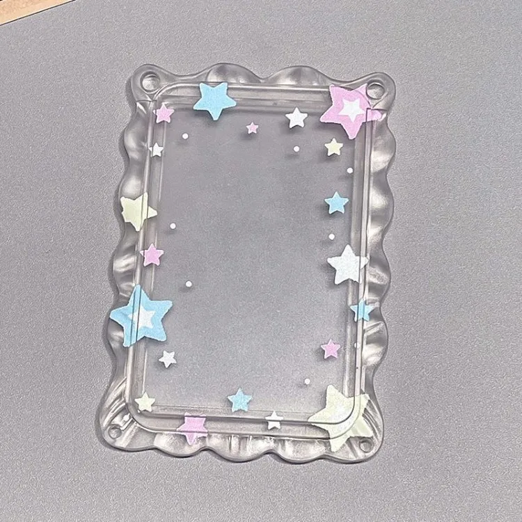 Transparenter Acryl-Fotokartenhalter im INS Star Chasing Style, vielseitiger Schutz für Campusausweise, Essenskarten und Busfahrkarten – Detail 7