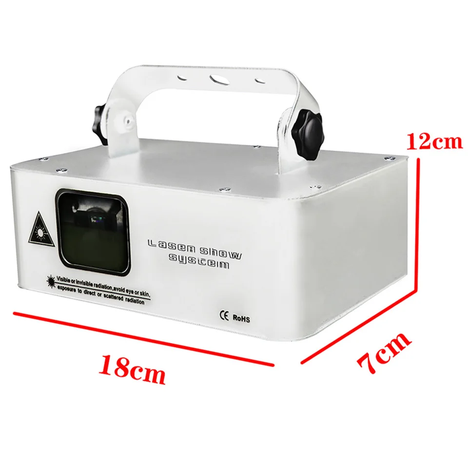 WHITE Black RGB Laser 500MW Beam Line Scanner Projector DMX Professional Disco DJ Wedding Dance Party Bar Club Stage Lighting