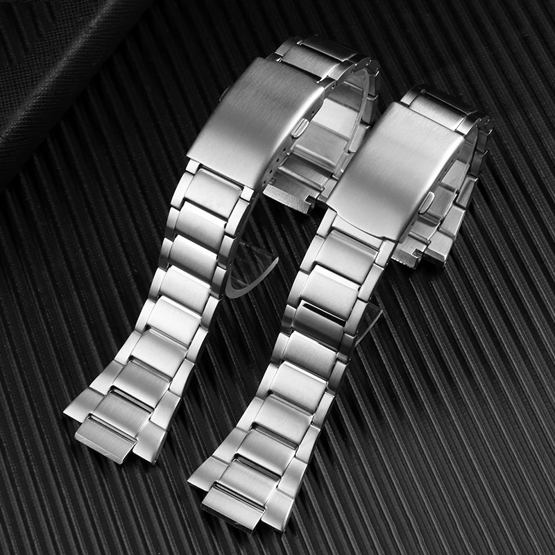 Business Solid Stainless Steel Watch Band for Casio Edifice Series EFB-680 EFB680 Series Men\'s Strap Watchband Bracelet 14mm