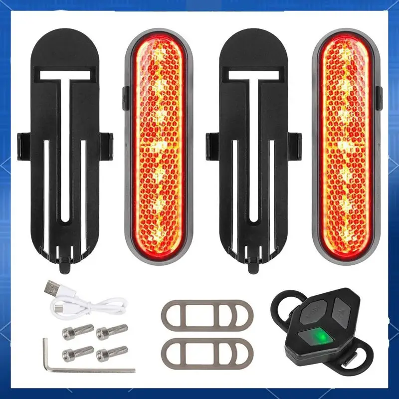 

ABJV Ulip указатель поворота, сигнальная лампа с зарядкой через USB для электрического скутера/электрического велосипеда, беспроводной пульт дистанционного управления, защитная лампа