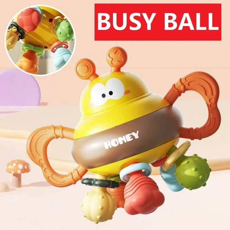 

Infant Puzzle Early Education Toys Multifunctional Carton Montessori Training Busy Ball For Baby Kids Children Gift