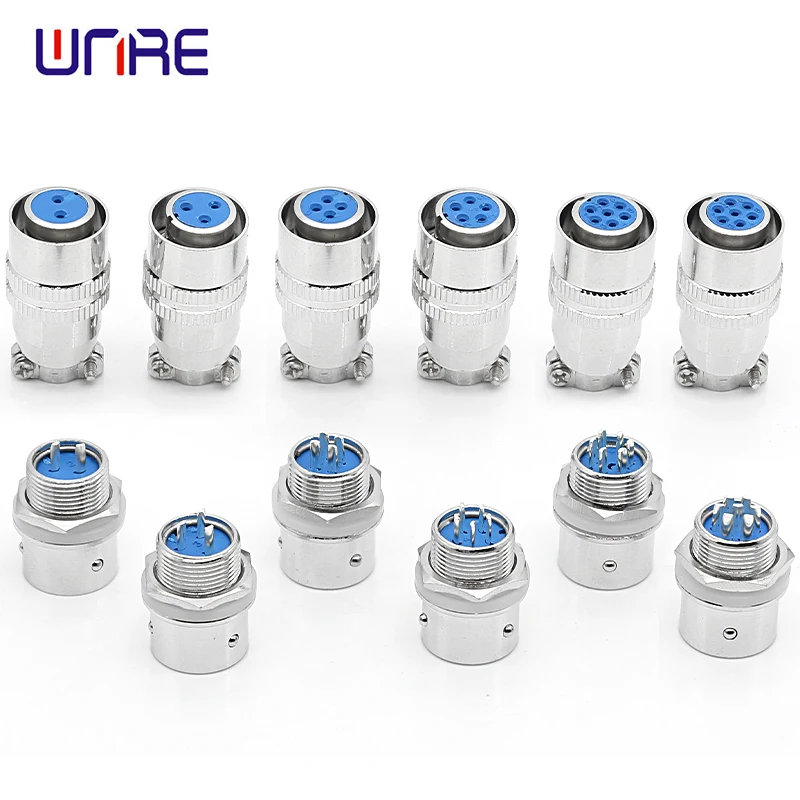 1set Aviation Connector 12mm XS12 Quick Push-Pull Circular Socket 2/3/4/5/6/7pin Male and Female Plug Cable Connector