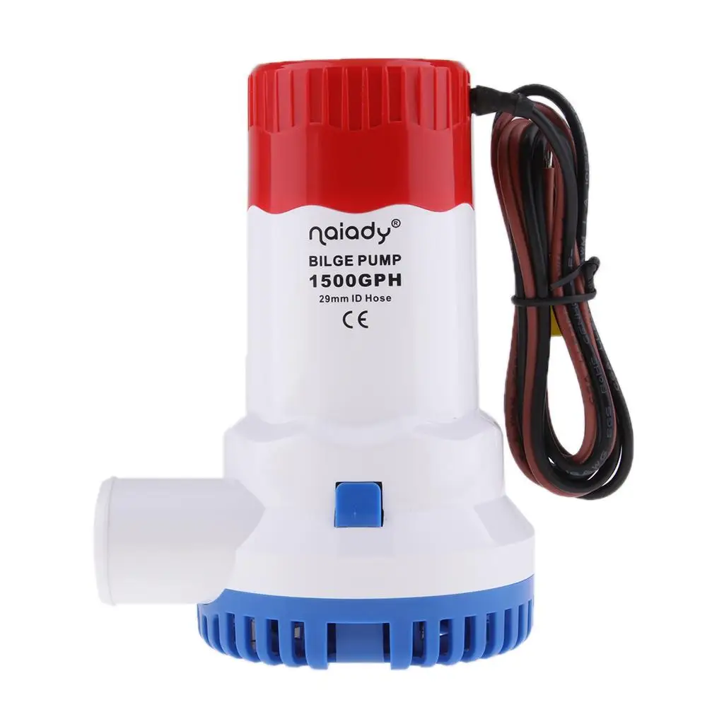 

12V 1500GPH Submersible Bilge Pump for RV 1-1 / 8 "electrical Outlet