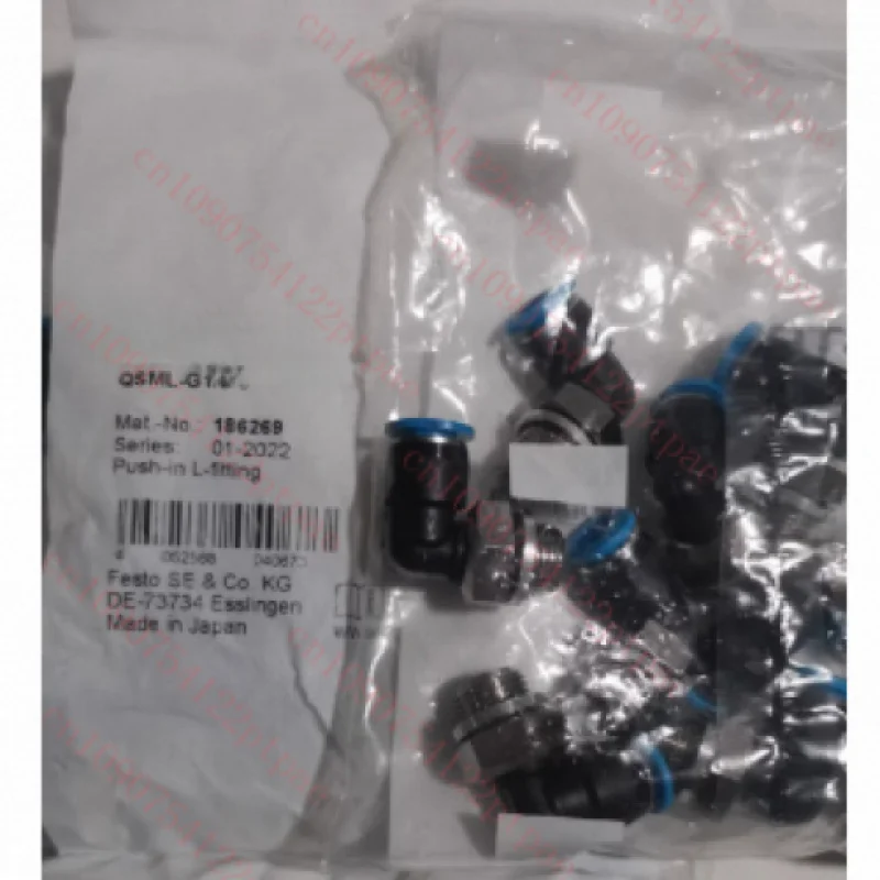 10Pcs threaded connector QSML-G1/8-4 186268 QSML-G1/8-6 186269