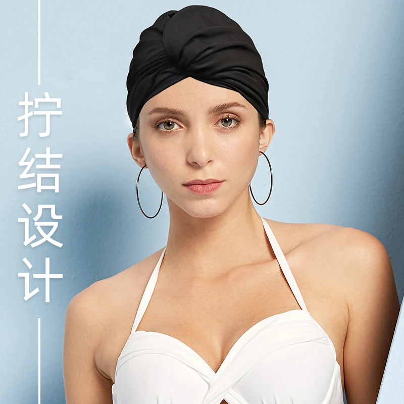 Women Ladies Fashion Stylish Comfortable Swimming Cap Hats Accessories Waterproof Fishtail