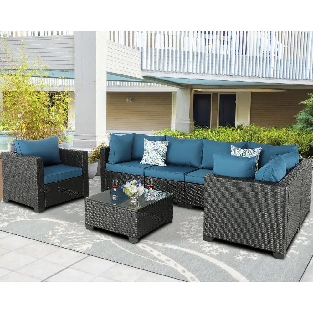 

Outdoor Furniture Patio Furniture Sets Conversation Sets Balcony Furniture Outdoor Sectional for Outdoor Indoor Backyard Lawn