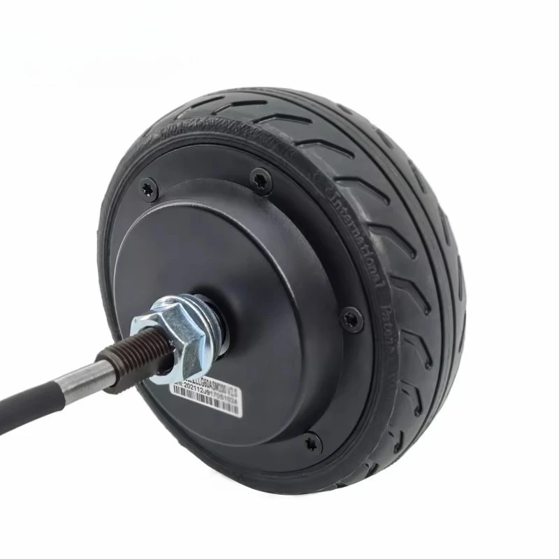 Hub Wheel Motor 5inch 24V 150W 270RPM 60kg Load IP54 4096-wire Encoder Built-in Encoder Motor Hub for Service Robot