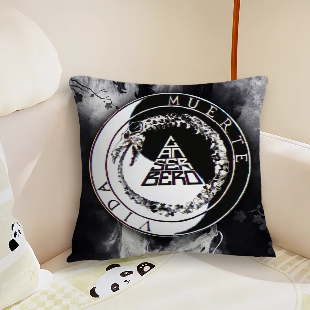 Singer C-Canserbero Muerte Pillow Case Living Room Sofa Cushion Cover Suitable For Home Bedroom Room Decoration