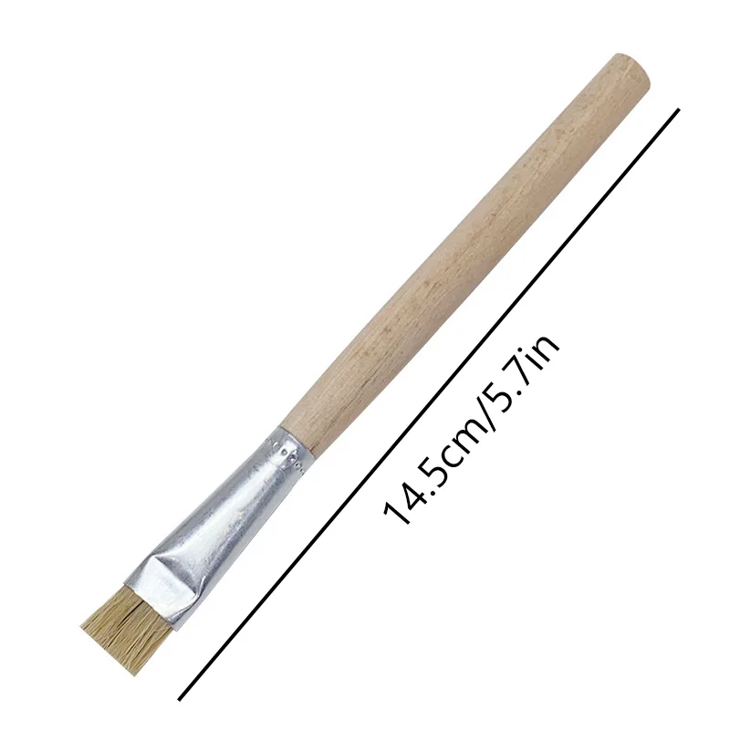 Nail Pen Brush Hard Bristle Styling Brush Cleaning Brush With Wooden Handle Nail Tools