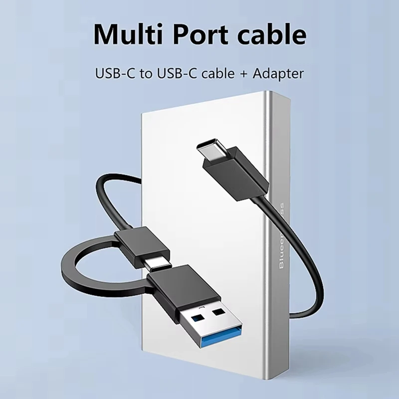 Usb C To 2.5/3.5 Inch SAS/SATA Support Max 20Gb Disk External Hdd Case for Laptop