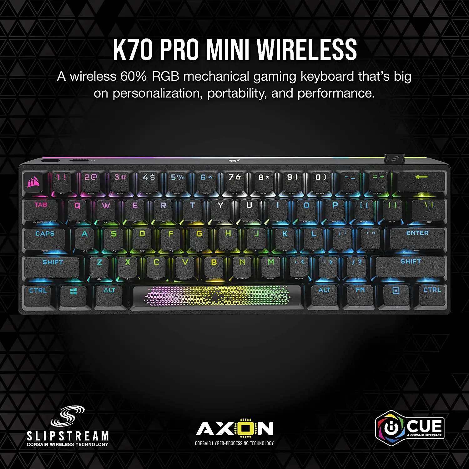 Corsair K70 PRO MINI WIRELESS RGB 60% Mechanical Gaming Keyboard