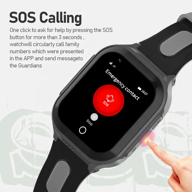 2024 Smartwatch Android Ios 4g Waterproof Ip67 Touch Screen Sim Card Fashion Smart Watch for Kids Gift