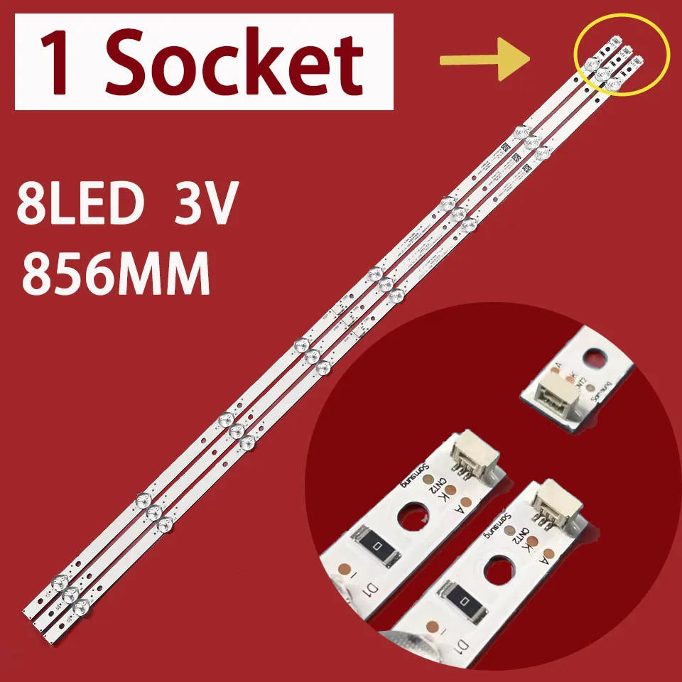 

LED backlight for UE43J5202 UE43J5272 GC43D08-ZC22AG-13 14 15 17 23 HV430FHD-NLA 303GC430044 UN43N5200AF UN43J5202