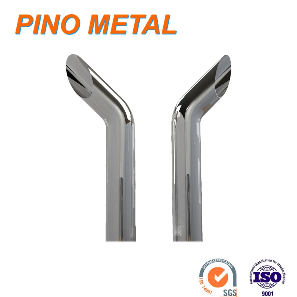 8 Inch Reduced To 5 Inch Chrome Or Stainless Steel Polished Exhaust Stacks For Peterbilt 378,379&389