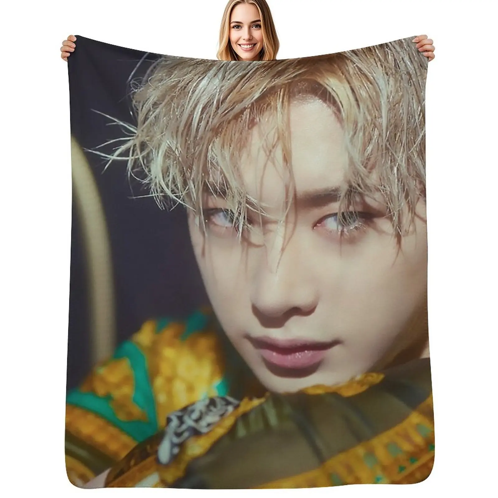 

Wonho Throw Blanket Soft Solid Color Blanket for Couch Bed