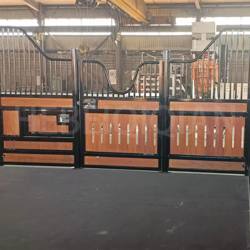 Horse Stable Box 1 Year Warranty 2.2m Height Certified Custom Size Factory Price Surface Metal Equine External Equestrian