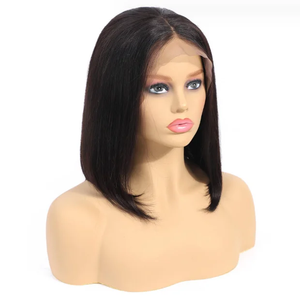 Indian Virgin 250% rambut manusia dengan kepadatan Hd penuh renda Wig Frontal 13*4 hd swiss renda Wig rambut manusia frontal