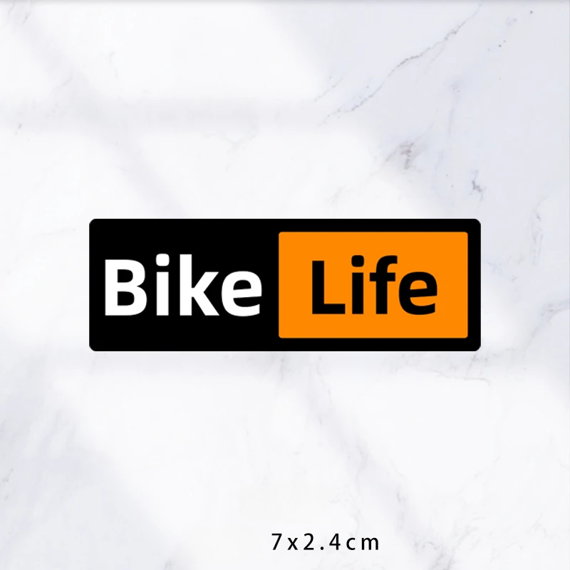 

Набор из 2 виниловых наклеек "Bike Life" для декора рамы велосипеда и мотоцикла, водонепроницаемые наклейки на руль