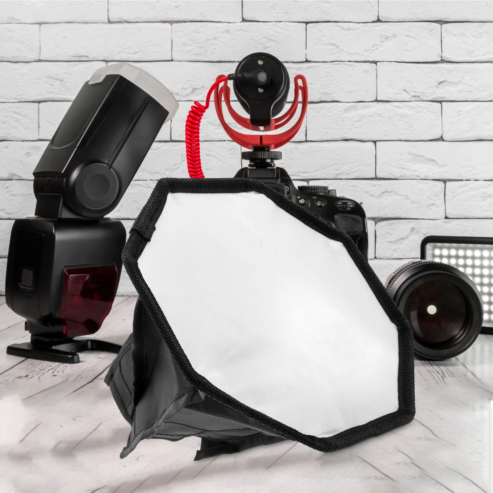 

Softbox For Camera Reflective Light Softbox Lighting Kit Photography Flash Reflector Diffuser Portable Foldable Light