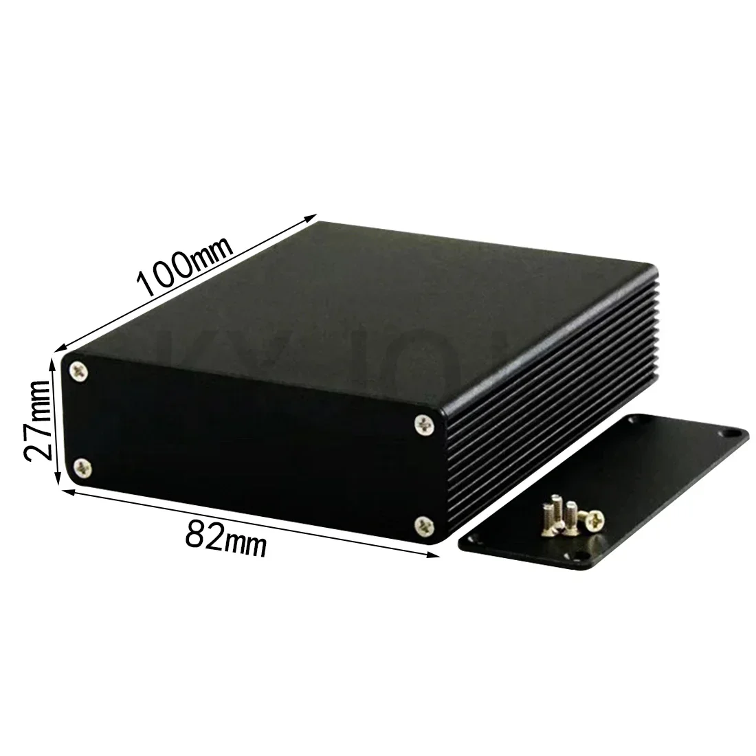 

Aluminum Enclosure 82*27*100mm Split Black Alloy Electronic Components Made PCB Shell Case PCB DIY Instrument Project