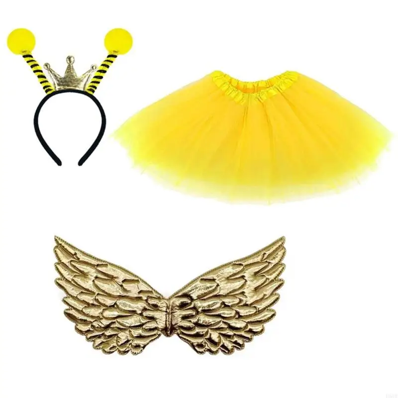 H58Eガールバタフライコスチューム妖精の誕生日パーティーウィングドレスアップハロウィーンコスプレ