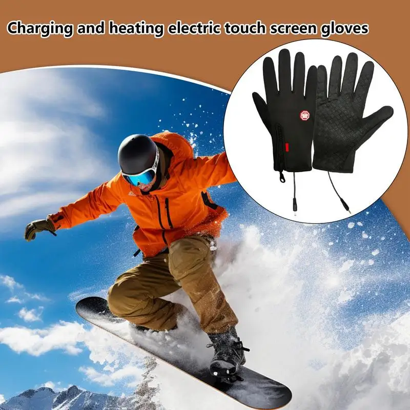 Screen Touch Gloves Rechargeable Screen Touch Mittens Unisex Adjustable Mittens Warm Gloves For Outdoor Activities