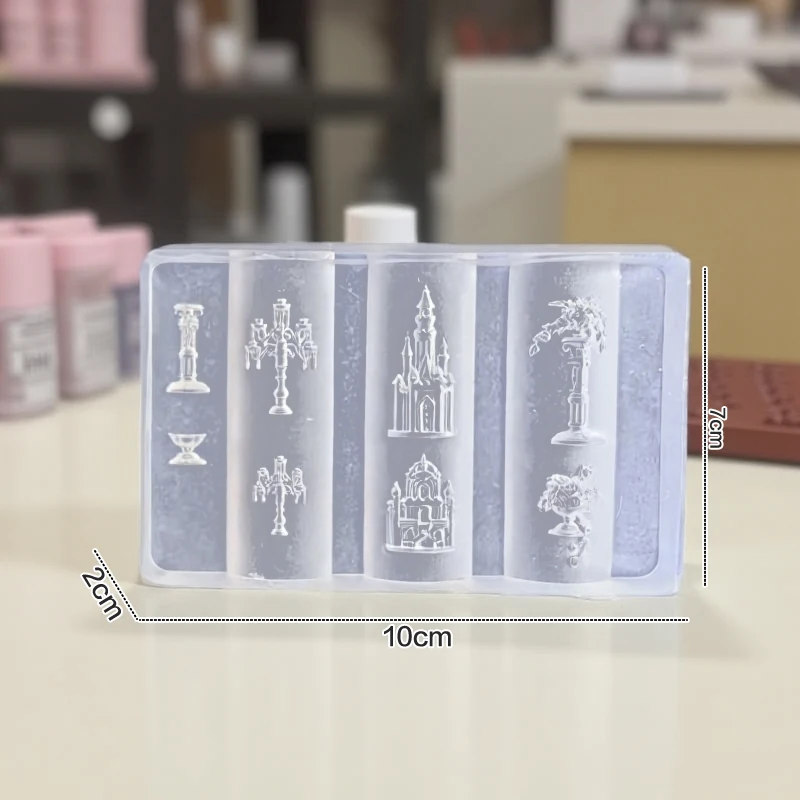 Plaques d'estampage pour décoration d'ongles, outils de manucure, moule à ongles 3D en Silicone, nœud de fleur, papillon, modèles d'ongles, moule Transparent, DIY