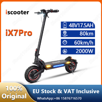 iScooter iX7pro EScooters 2000W Dual Motor 48V17.5Ah Battery Scooter Electric 10 Inch Anti-skid Off Road Pneumatic Tire eScooter