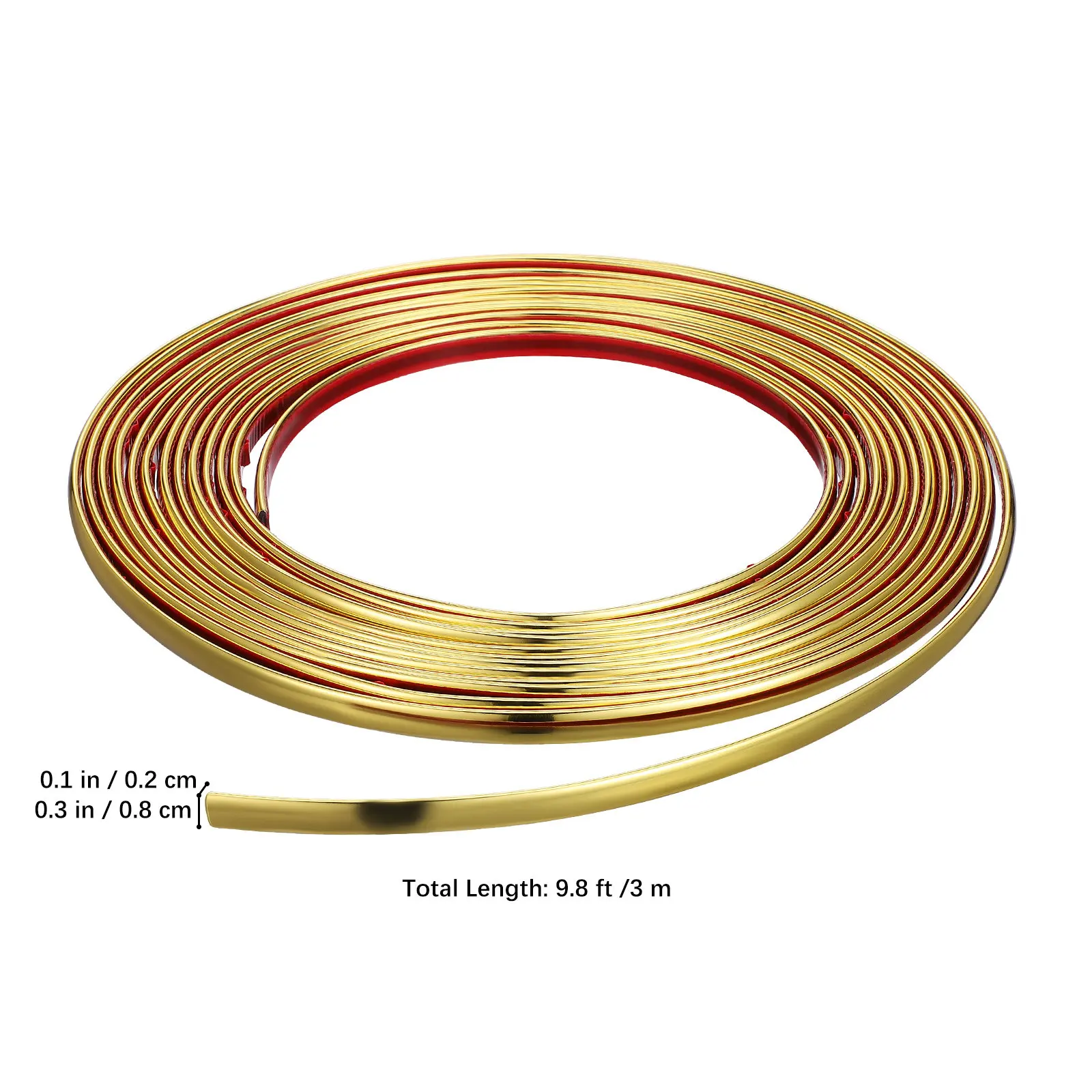 2 Rolls Tear Resistant PVC Wall Molding Trim Mirror Frame Border Flexible Wall Moulding for Living Room