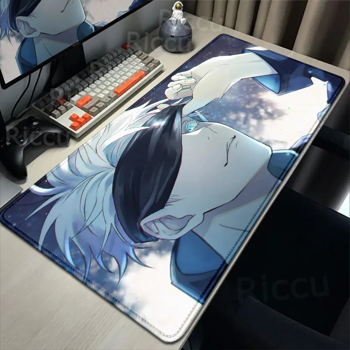 Hot Gojo Satoru XXL Mousepad Gamer Large Anime Gaming Accessories MousePad Non-slip Jujutsu Kaisen Desk HD Printing Mat Keyboard