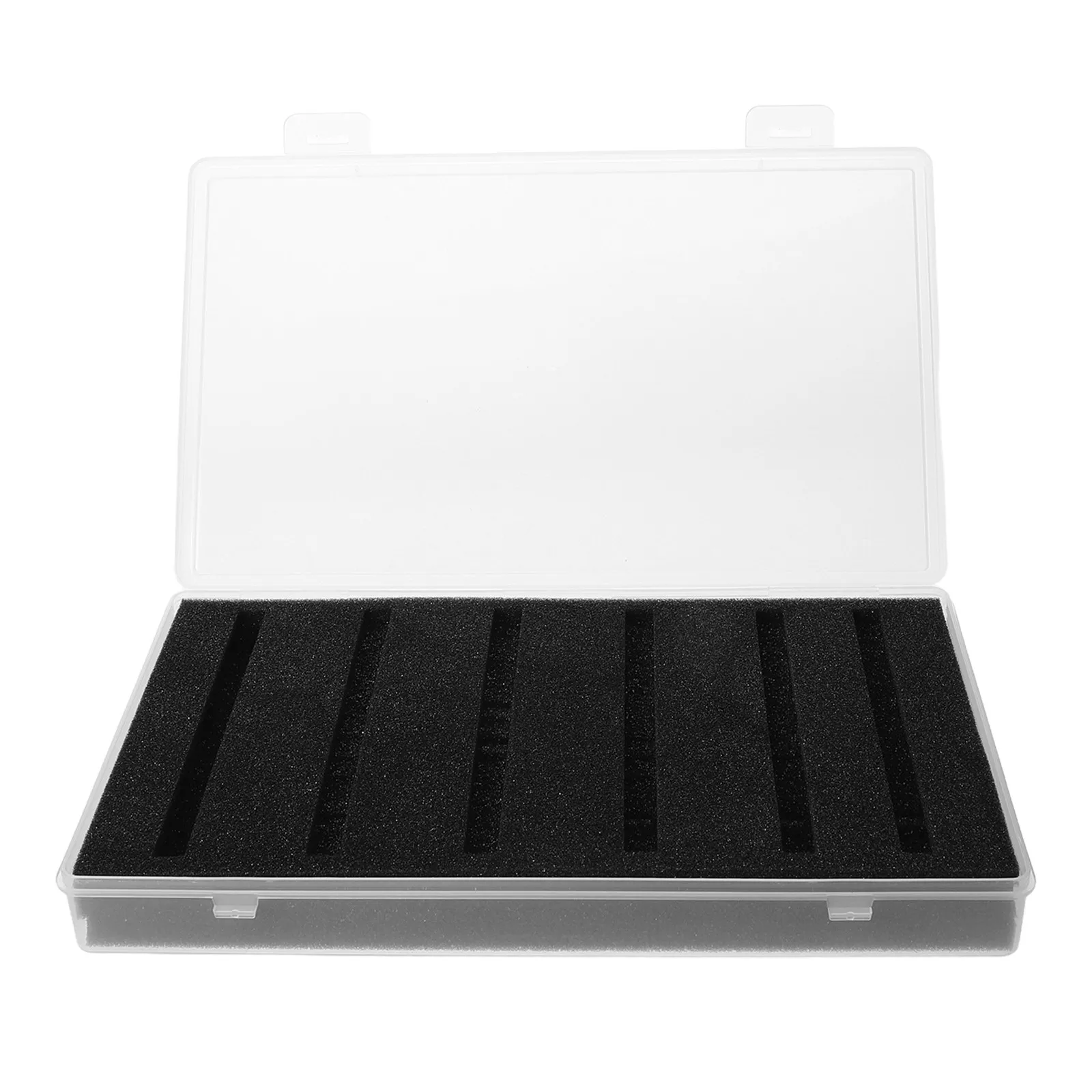 Clear Miniature Carrying Case for 1:64 Scale Models Display Storage Box Snap Lock Protective Figure Case Space Saving