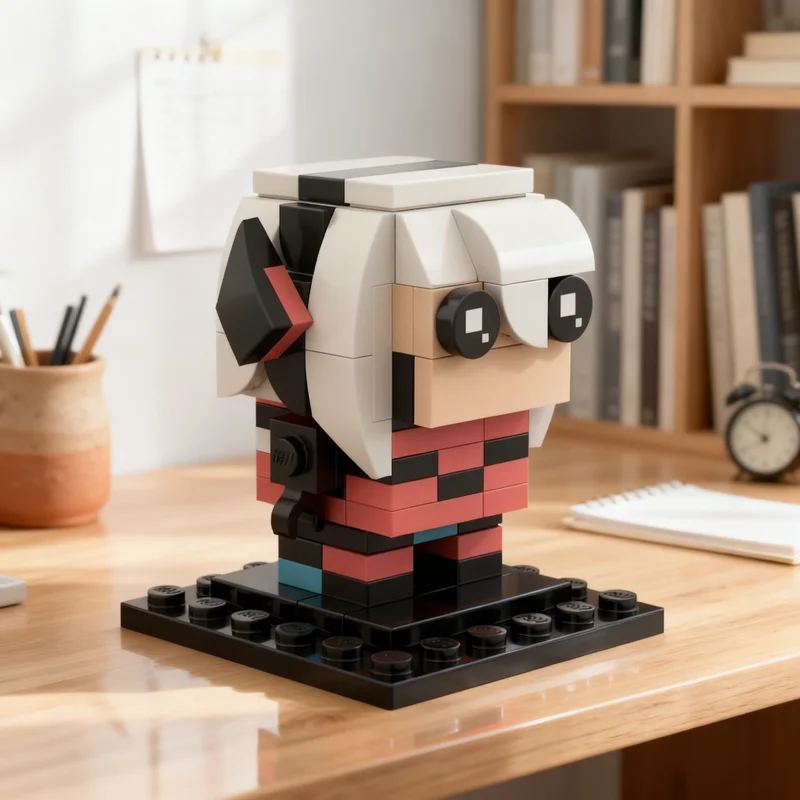 

104 шт. MOC маленький Zentreya Cyborg Brickheadz модель строительные блоки строительные игрушки идея рождественские подарки кирпич образование