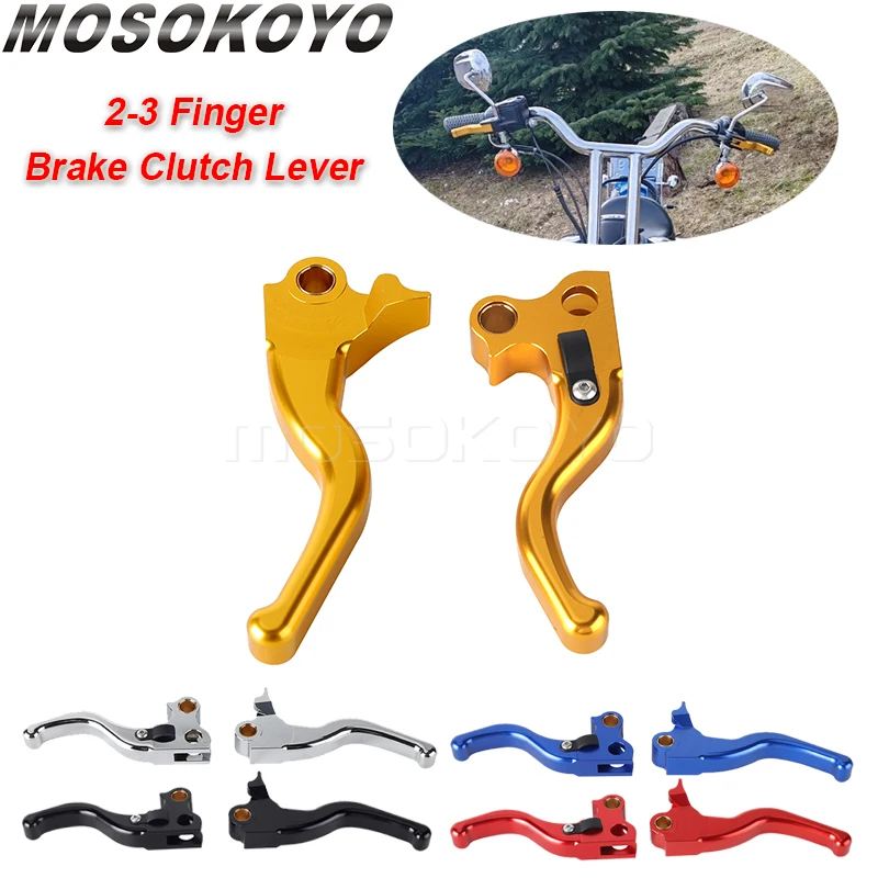 For Harley Dyna Handle Brake Clutch Levers 2-3 Finger Control Lever Fits FXDWG FXDWGI FXDXT FXDX FXDXI FXD FXDSE FXDCI FXDC FXDB