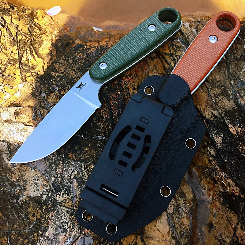 WF204 Fixed Blade Bushcraft Knife Full tang Hunting Straight Knives Camping tactical Survival Knife Tool