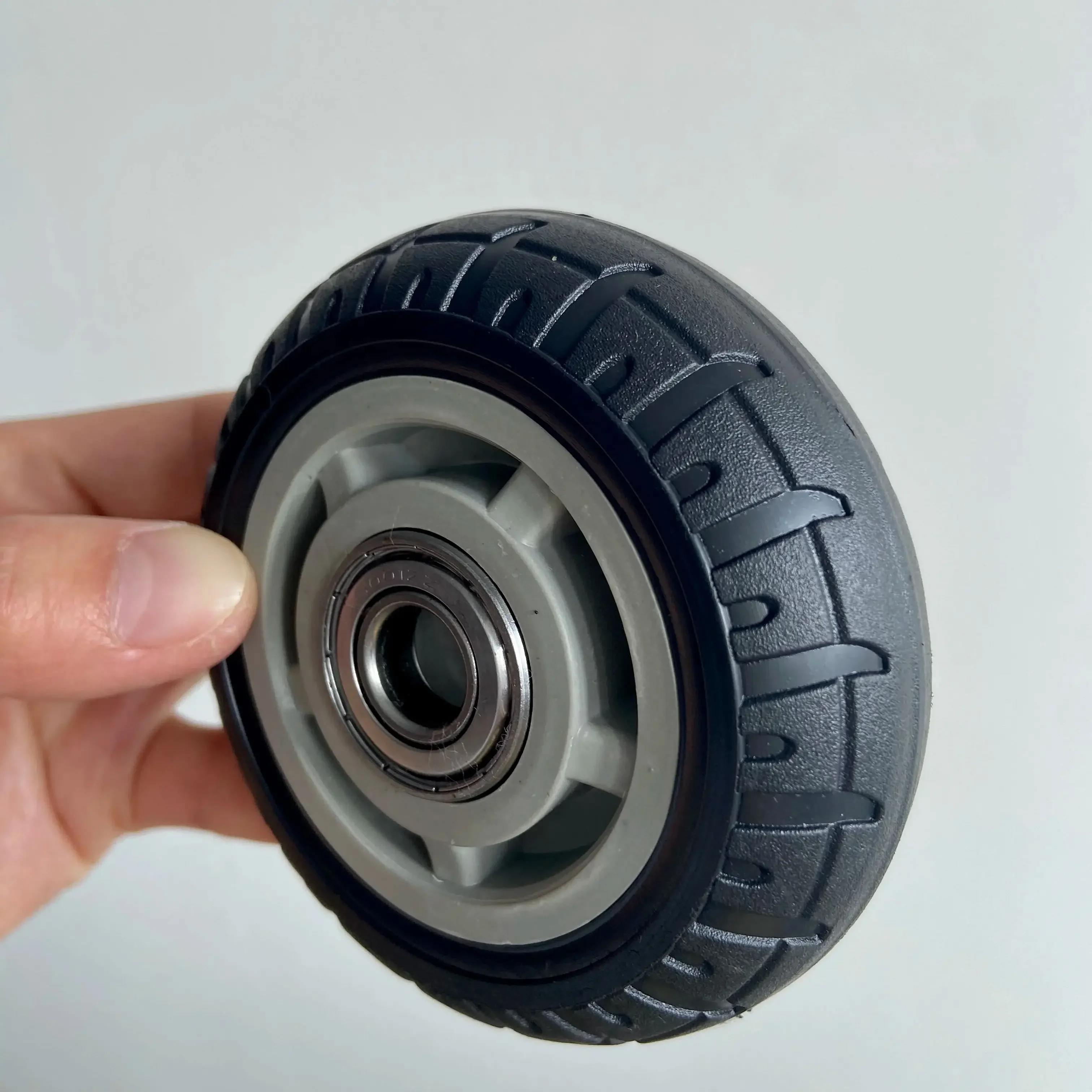 1 Pc 4 Inch Rubber Medium Caster Gold-Plated/ TPR Silent Universal Trolley Industrial Trailer Wear-resistant Single Wheel