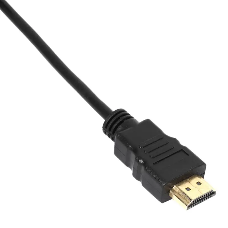 AS95 2X HDTV to VGA Gold Male 15Pin Adapter Cable 6FT 1.8M 1080P