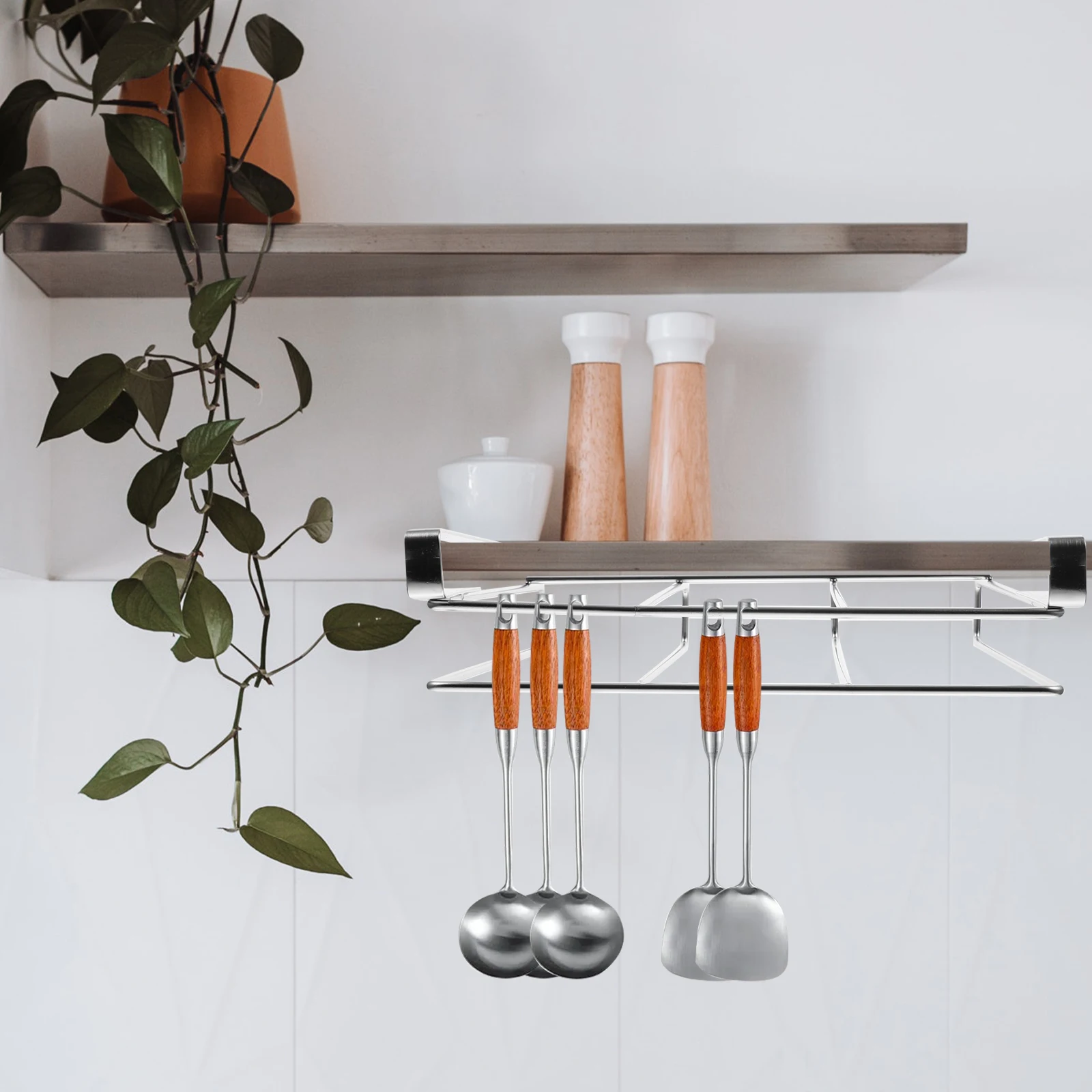 

Under Cabinet Cutting Board Organizer Stainless Steel Chopping Board Storage Rack Kitchen Utensil Holder Drying Rack