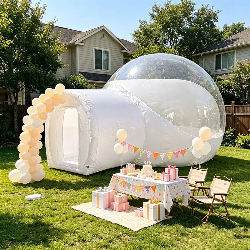 Transparent PVC Inflatable Bubble Tent, Hot Sale Clear Outdoor Dome Tent for Camping, Party and Photo Decoration