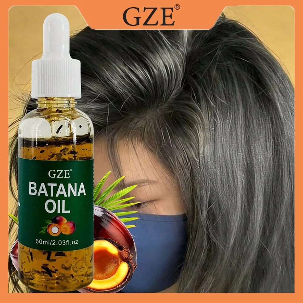 GZE Batana Oil for Stronger Hair - Eliminates Split Ends, Enhances Radiance & Nourishment for All Hair Types
