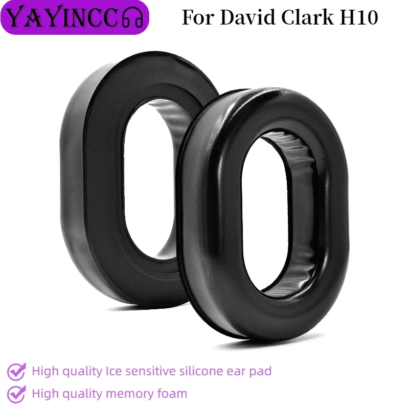 New Arrivals Replacement Ice sensitive silicone Earpads For David Clark H10 Headphones Earpads High Quality Earpads ，