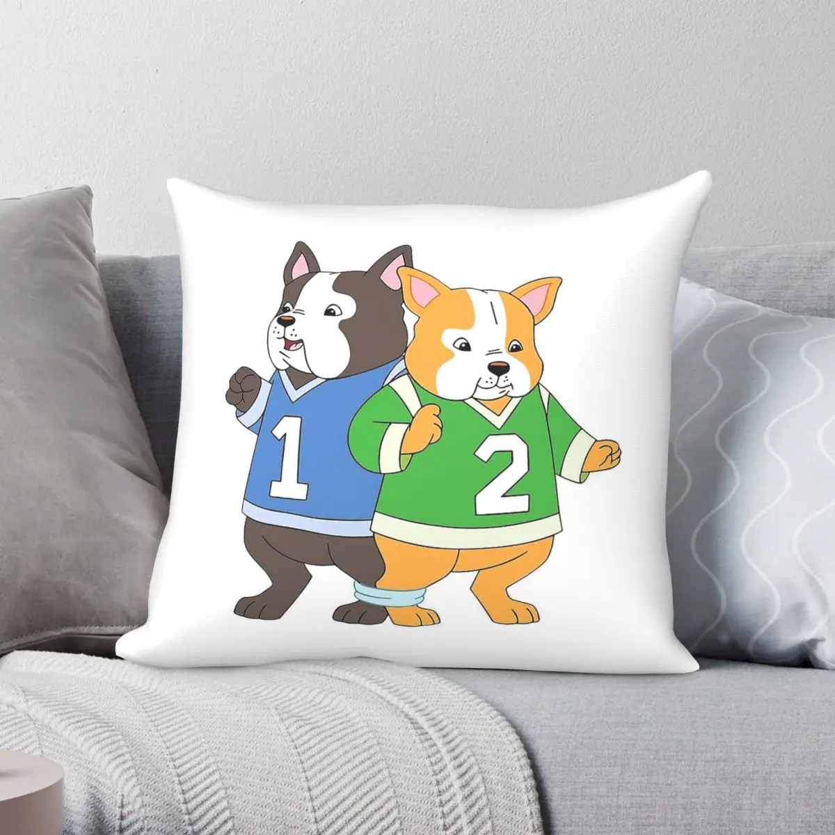 Timothy Goes To School Square Pillowcase Polyester Linen Velvet Printed Zip Decorative Room Cushion Cover