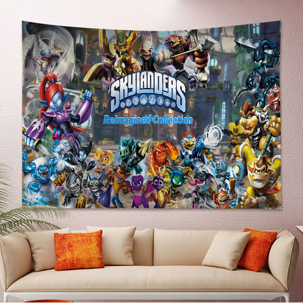 S-Skylanders Printed Large Wall Tapestry Cheap Hippie Wall Hanging Bohemian Wall Tapestries Mandala INS Home Decor