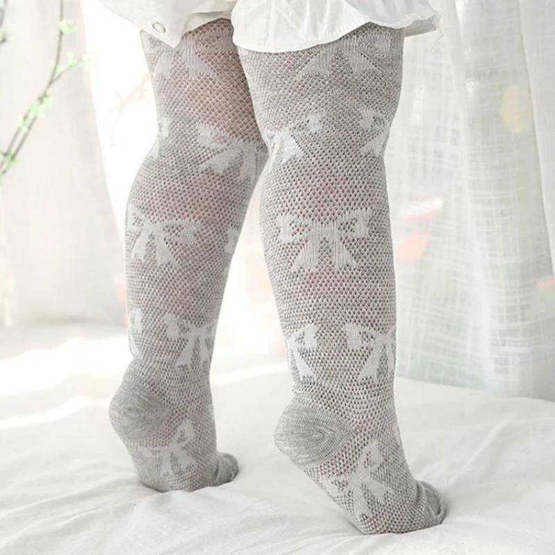 Children Tights Thin Breathable Infant Toddler Stockings for Young Girls Pantyhose Knitted Cotton Sock Baby Accessories