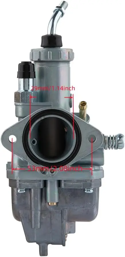 YFM125 Carburetor for Yamaha Grizzly/Breeze 125 (2004-2013/1989-2004) - W/Intake Manifold Boot & Fuel Petcock