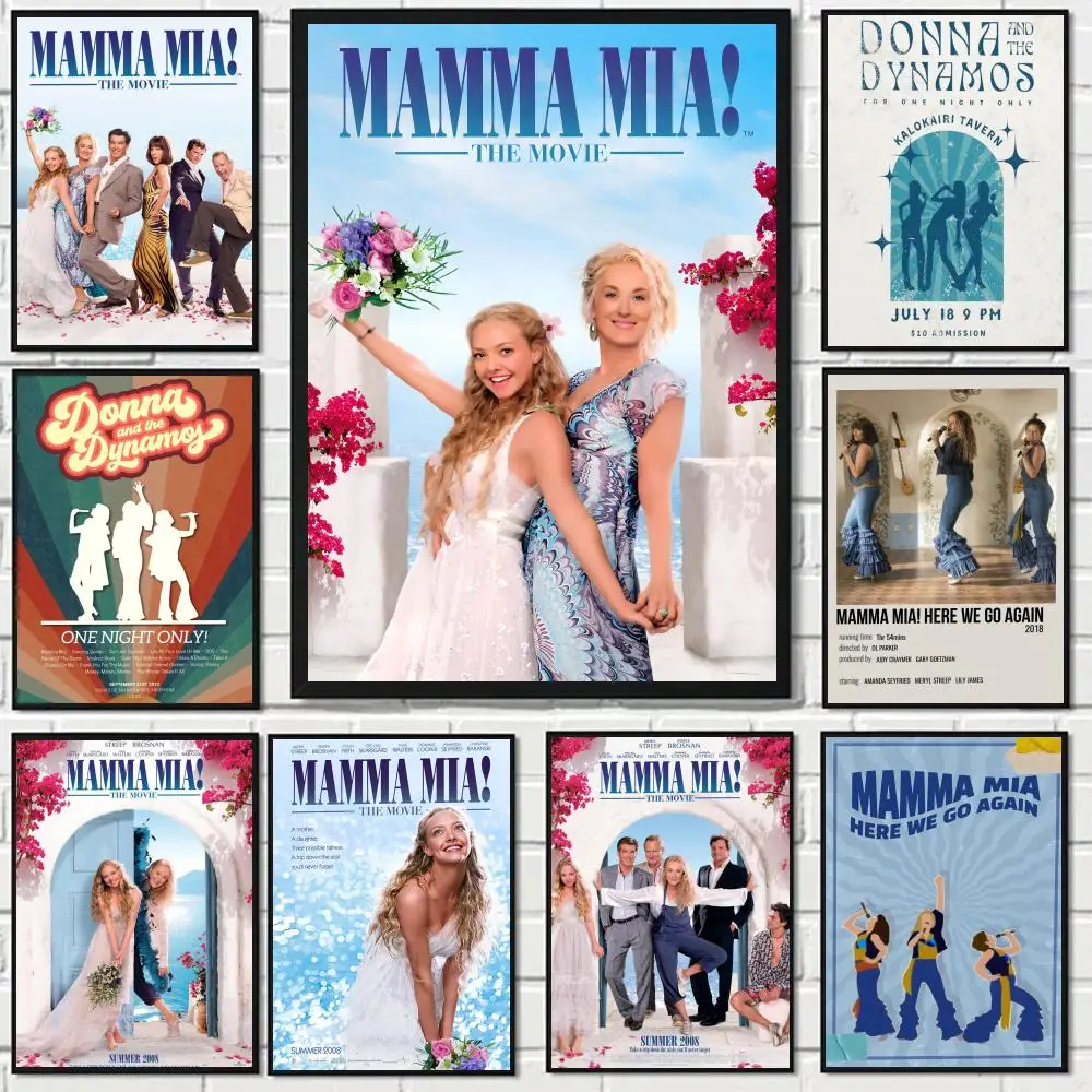 M-Mamma Mia TV Poster HD art sticky wall waterproof home living room bedroom bar aesthetic decoration