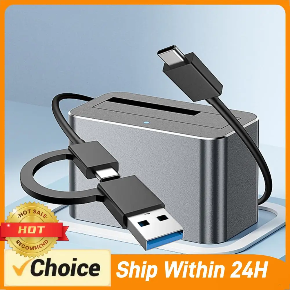 

Док-станция для жестких дисков USB 3.0, внешняя док-станция для HDD, адаптер SAS-USB 3.0 для 2.5 и 3.5-дюймовых SATA/SAS HDD/SSD