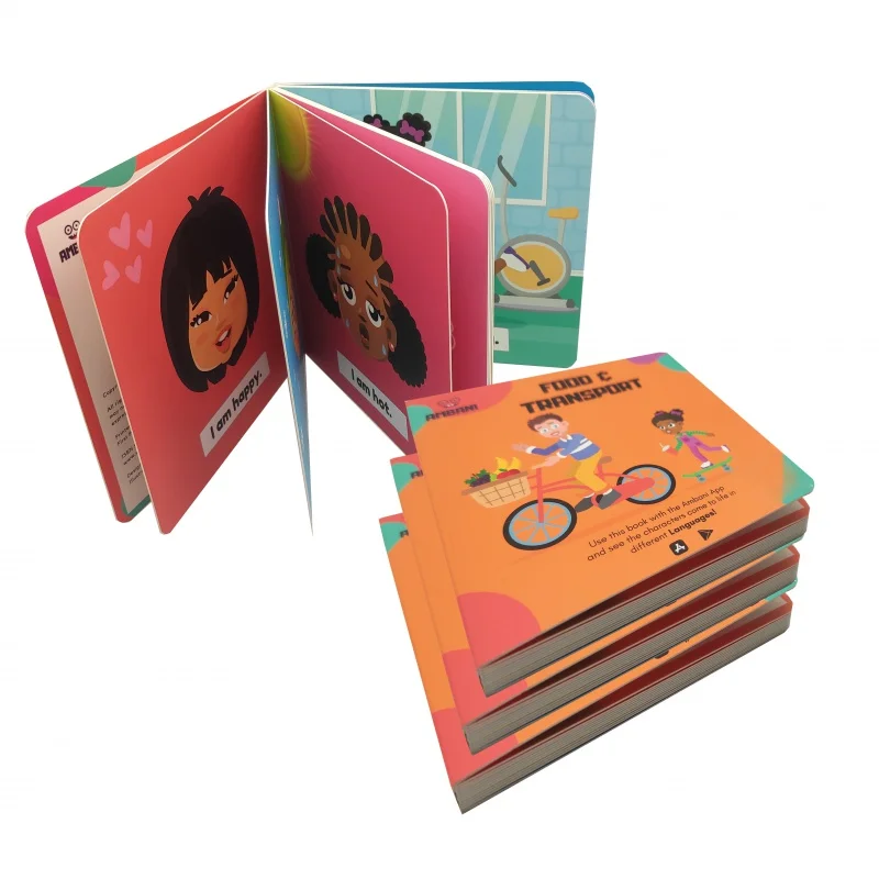 custom China Custom  Baby Kids Cardboard Books printing services Children Board Book