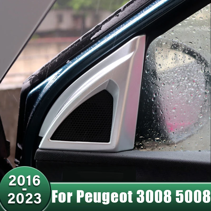 

Car Front Door Window Inner Triangle A Colum Trim Cover For Peugeot 3008 5008 GT Hybrid 2016 2017 2018 2019 2020 2021 2022 2023