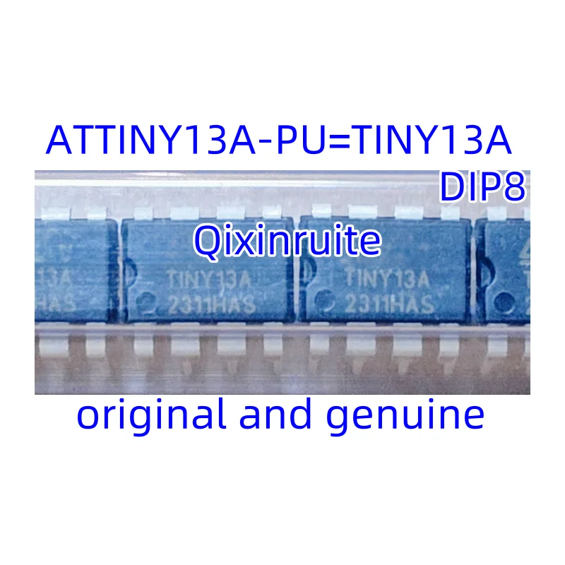 Qixinruite  New original ATTINY13A-PU=TINY13A direct insert DIP-8 8-bit microcontroller chip